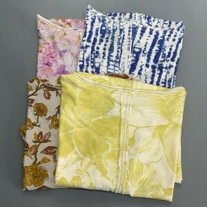 Reseller Lot Of 4 Pilcro Antropologie Split Neck Tees Assorted Print NWOT S/XXS